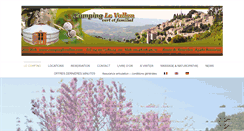 Desktop Screenshot of campinglevallon.com